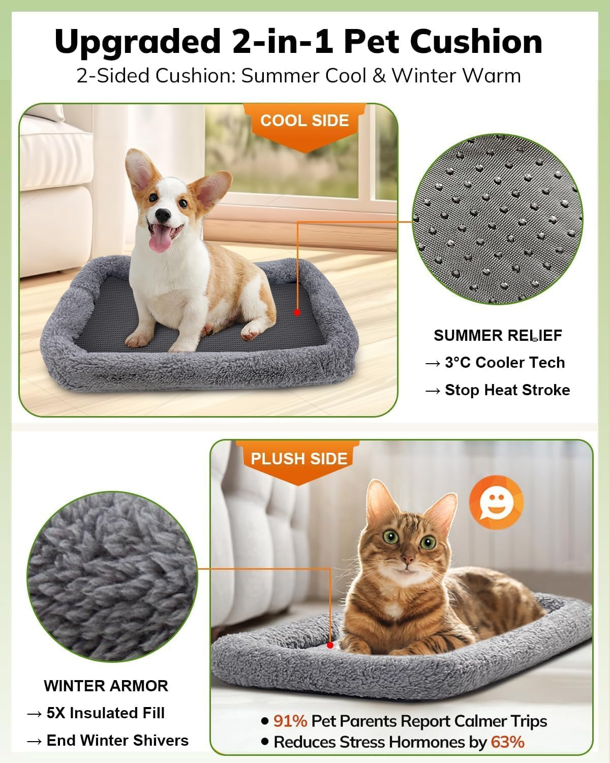 Premium Soft Cat Carrier for Medium to Large Cats (up to 20 lbs) - Features Dual-Sided Cushion, Secure Buckle, Foldable Bowl - Versatile Pet Carrier for Small Dogs (Dark Gray)